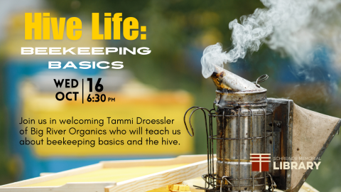 Join us in welcoming Tammi Droessler of Big River Organics who will teach us about beekeeping basics and the hive.