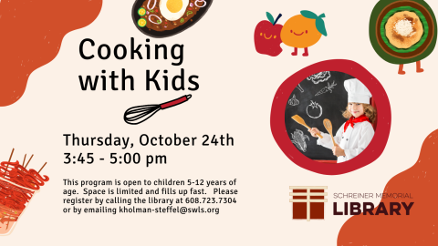 Join us as we learn new things about nutrition, how food is made, and the chemistry of cooking. This program is open to children 5-12 years of age. Space is limited and fills up fast.