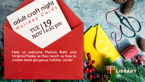 Help us welcome Melody Bahr and Virginia Peake as they teach us how to create gorgeous holiday cards.