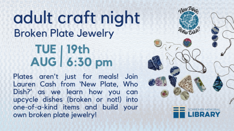 broken plates & jewelry