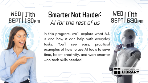 robot and person squaring off