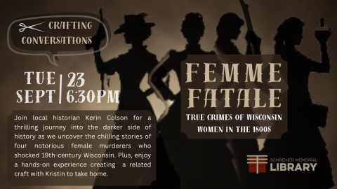 4 women in the shadows dressed in vintage clothing